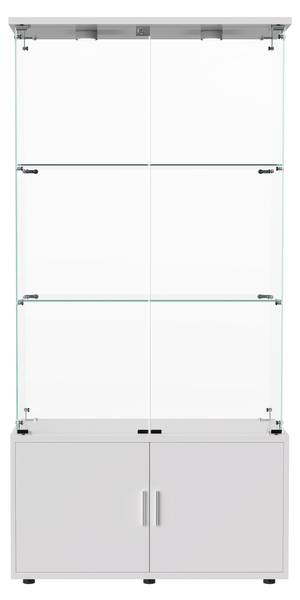 Glasvitrine AMBP01 Weiß