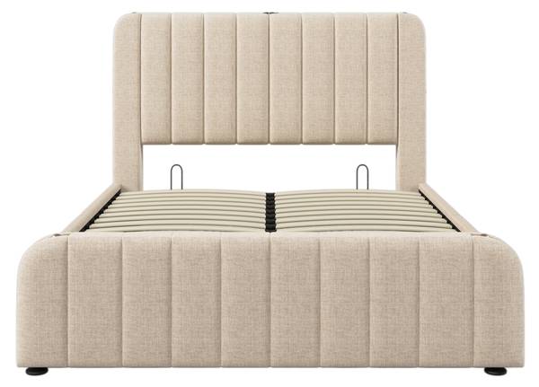 Lit rembourré Zoomusb Ⅱ Beige - Lin - 150 x 102 x 203 cm