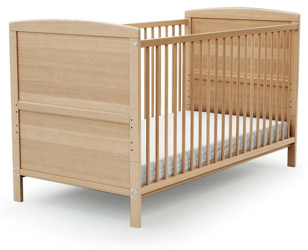 Erweiterbares Babybett Hochglanz Beige - 75 x 79 x 144 cm