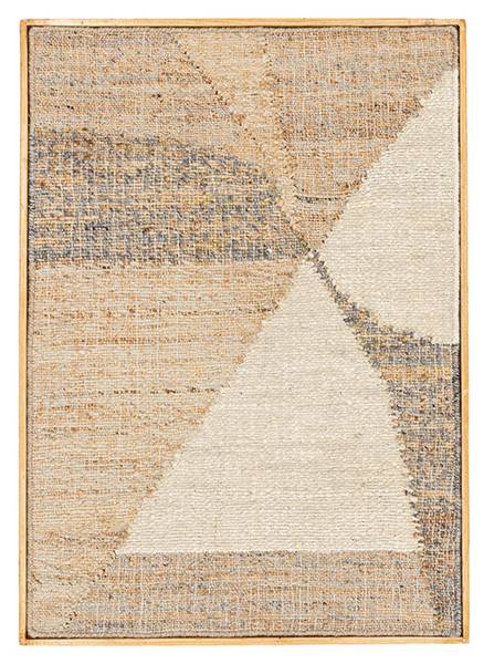 Wanddekoration Patricia Beige - Holz teilmassiv - 70 x 1 x 100 cm