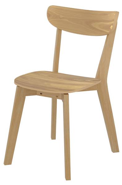 Chaise Tabata (Lot de 2) Marron - Bois massif - 48 x 81 x 55 cm