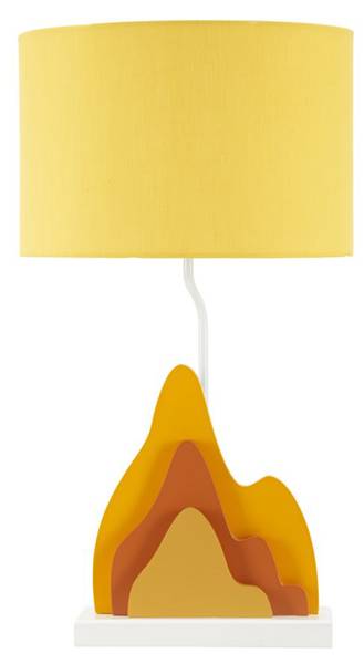 Tafellamp Atene B oranje - metaal - 30 x 57 x 30 cm