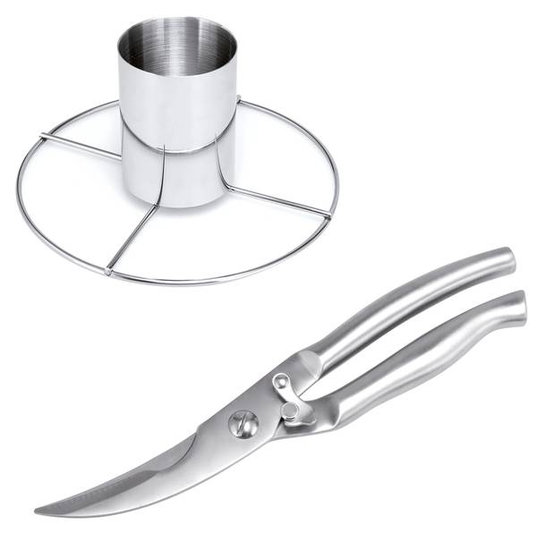 Geflügelschere 14101 (2er-Set) Silber - Metall - 20 x 10 x 20 cm