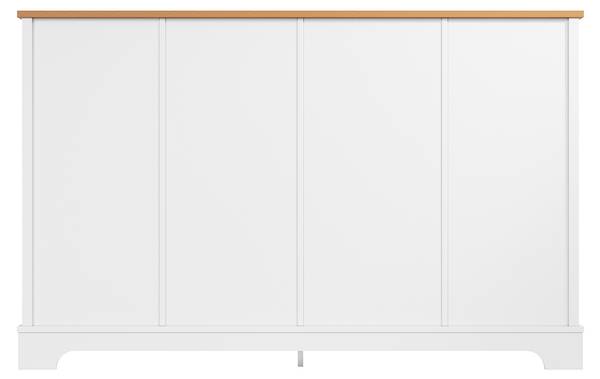 Sideboard Malia Braun - Weiß - Stahl - 120 x 76 x 40 cm