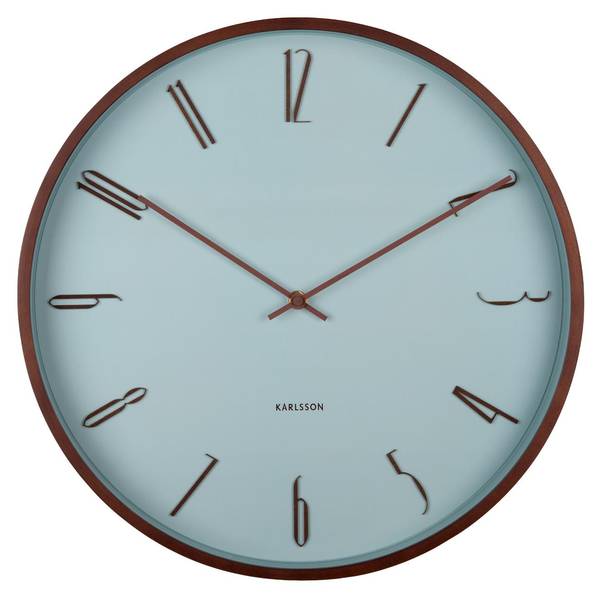 Horloge murale Scandia Bleu