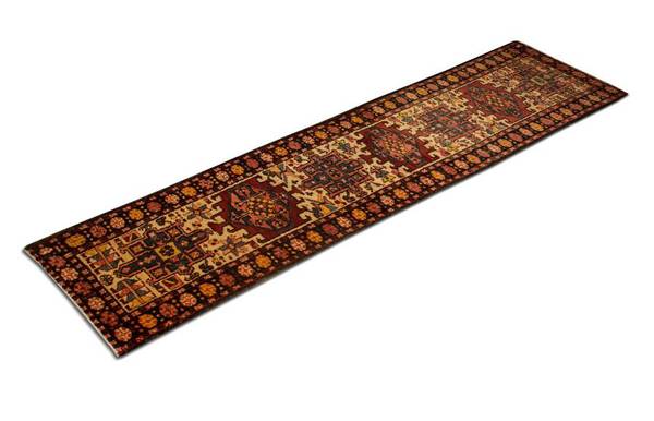 Orientteppich Läufer Nomadic Rot - Wolle - 68 x 1 x 273 cm