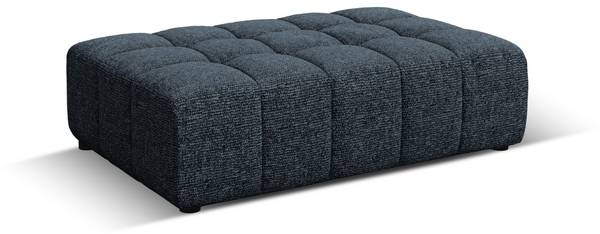 Pouf CHICAGO Hochglanz Nachtblau