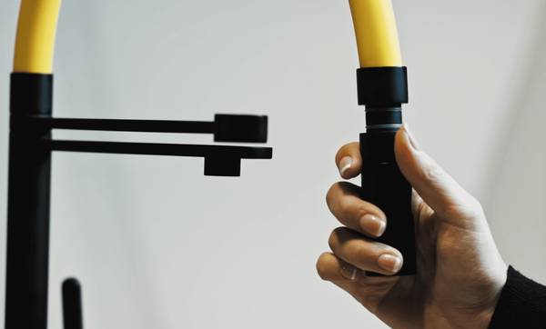 Vorfenster Armatur 4,5cm mit Brause Türkis - Metall - 35 x 45 x 5 cm