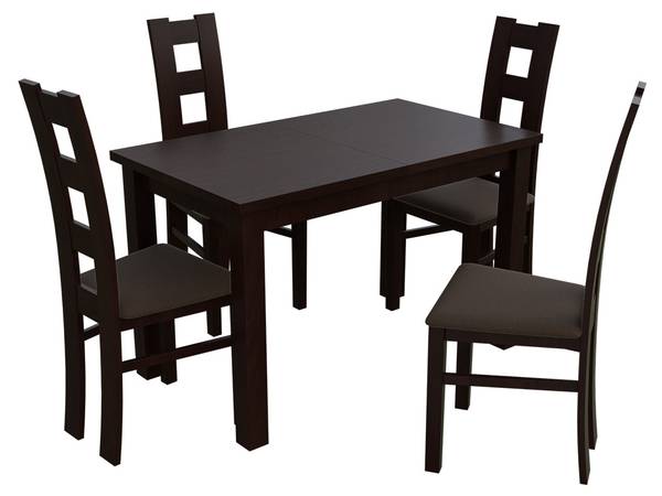 Essgruppe R11 5-teilig Braun - Walnuss