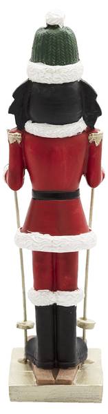 Figur Nussknacker Weihnachten-Nathan Rot - Kunststoff - 4 x 17 x 6 cm