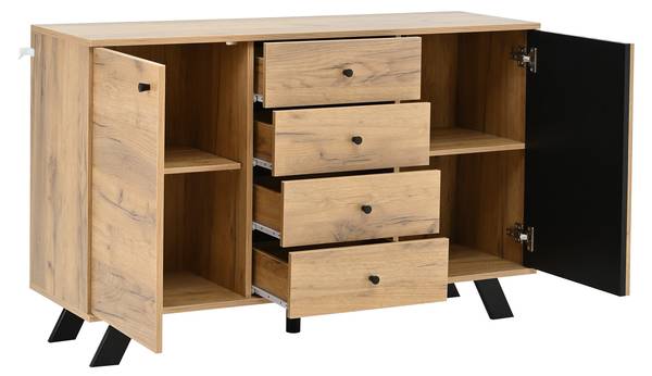 Sideboard Breaker Braun - Holzwerkstoff - 120 x 75 x 38 cm