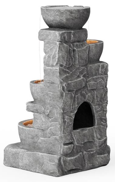 Gartenbrunnen 201601PT-EU Grau - Kunststoff - 39 x 85 x 40 cm