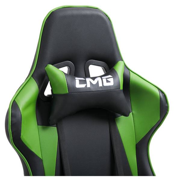 Gamingstuhl GAMING Schwarz - Grün - Textil - 69 x 125 x 70 cm