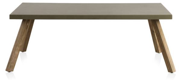 Esstisch  10857 Grau - Holz teilmassiv - 90 x 75 x 200 cm
