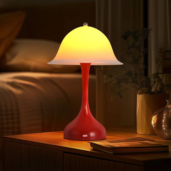 Tafellamp Adele Ⅲ Rot - Metall - 9 x 16 x 25 cm
