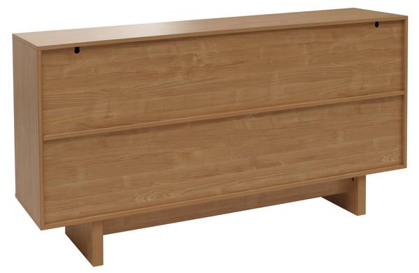 Sideboard O35 Beige - Holzwerkstoff - Holz teilmassiv - 160 x 86 x 40 cm