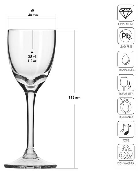 Verres à vodka Mixology Verre clair - 4 x 12 x 4 cm