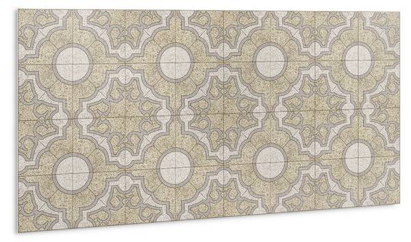 Selbstklebendes Wandpaneel Stein Beige - Polyester PVC - 100 x 50 x 0 cm