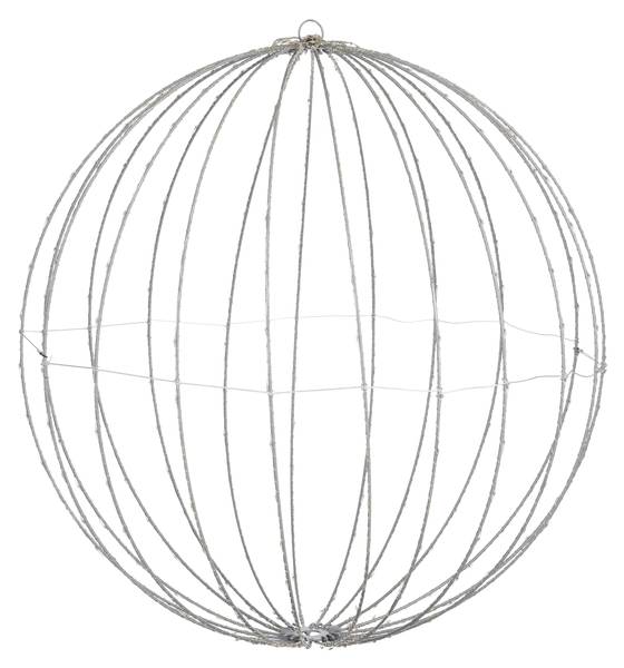 LED kerstfiguren MELUCH5600007 wit - metaal - 60 x 60 x 60 cm