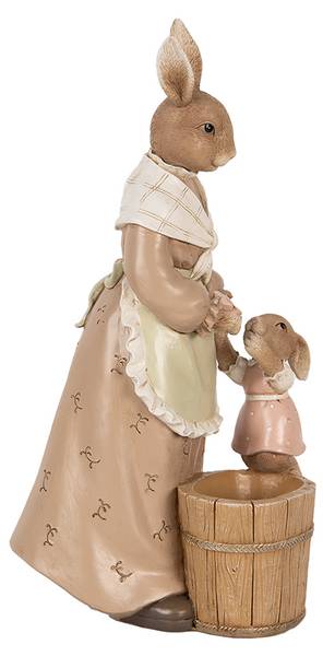 Kaninchen Easter&Averick Braun - Kunststoff - 10 x 24 x 13 cm