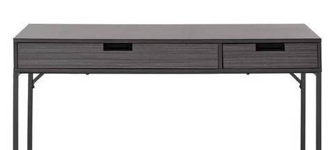 Schreibtisch AURORA Braun - Metall - 50 x 76 x 120 cm