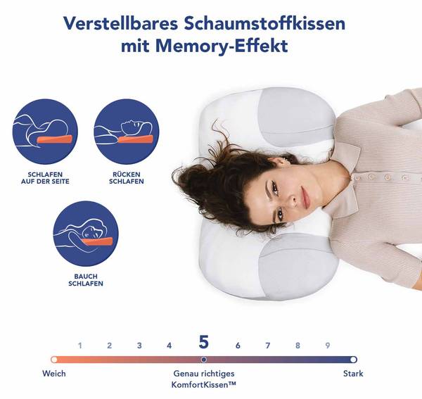 Kissen JK82 Grau - Textil - 9 x 38 x 60 cm