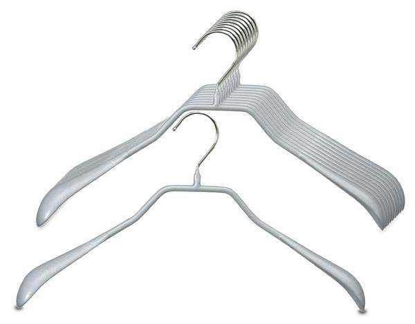 Metallbügel Bodyform 10er-Set Silber - Tiefe: 46 cm - Anzahl Teile im Set: 10