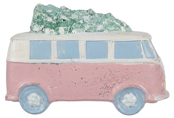 Weihnachtsanhänger Auto 67090 Pink - Kunststoff - 5 x 7 x 11 cm