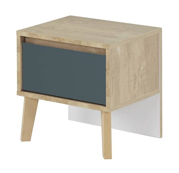 Chevet Galaxy Bleu - Bois manufacturé - 42 x 41 x 36 cm