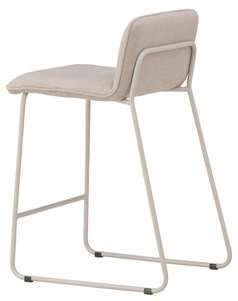 Barstoel Bisbee set van 2 beige - textiel - 45 x 85 x 50 cm