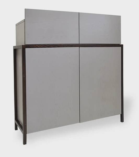 Designer Kommode fürs Wohnzimmer BOSTON Braun - Eiche - 105 x 100 x 35 cm
