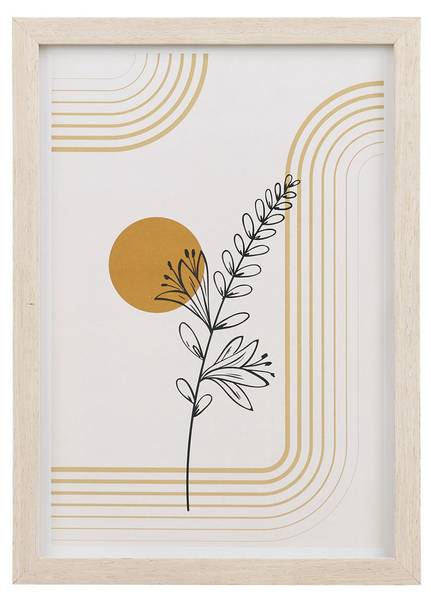 Wandkunst VK8681847499626 3er-Set Beige - Holzwerkstoff - 21 x 1 x 30 cm