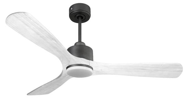 Deckenventilator Nusa Schwarz - Metall - 132 x 36 x 132 cm