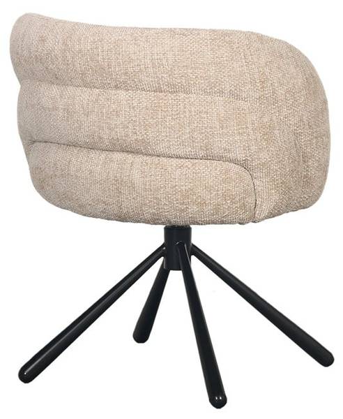 Drehbarer Armlehnstuhl Pebble Sandbraun