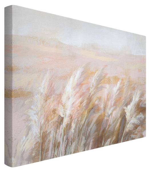 Akustikbild Aquarell Pampasgras 90 x 60 cm