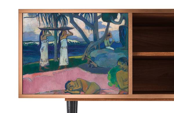 TV-Lowboard T2 Walnuss Violett - Holzwerkstoff - 170 x 69 x 48 cm