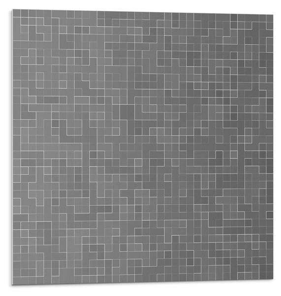 Fliesen Linien Abstrakt Klar 4er Set 50 x 50 cm