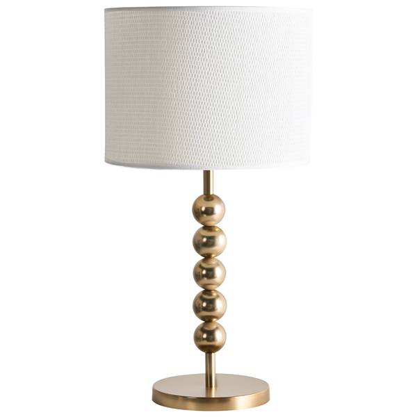 Lampe de table LOKY Laiton - Blanc