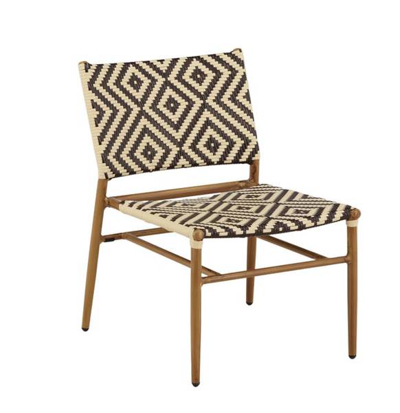 Fauteuil de jardin Calapan Marron - Bois massif - 57 x 77 x 69 cm