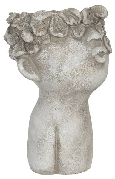 Blumentopf Sereanasi Grau - Stein - 11 x 18 x 11 cm