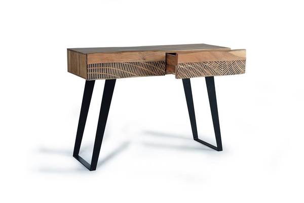 Konsole 1376 Braun - Massivholz - 40 x 77 x 110 cm