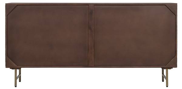 Sideboard SORDANA Braun - Gold - Holz teilmassiv - 160 x 78 x 40 cm