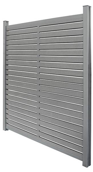 Privacy hek ALIRA donkergrijs - Breedte: 180 cm