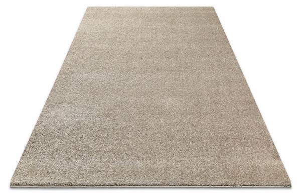 Kurzflorteppich Wogh Beige - Sandbraun - 80 x 150 cm