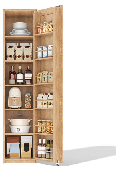 Küchenschrank CHAN285 Ⅵ Braun - Holzwerkstoff - 40 x 183 x 40 cm
