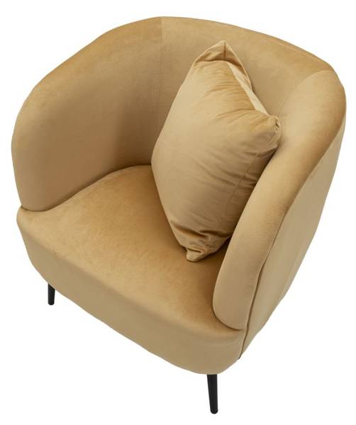 Fauteuil Browy bruin - massief hout - 66 x 78 x 73 cm