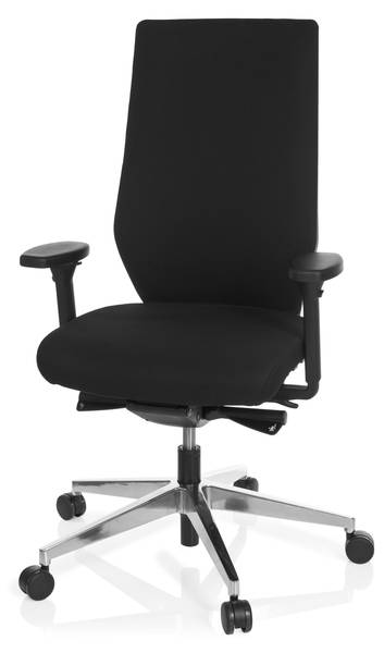 Bürostuhl PRO-TEC 700 Schwarz - Polyester - 60 x 123 x 53 cm