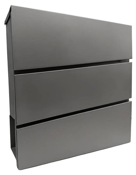 Boîte aux lettres avec bac à journaux Anthracite
