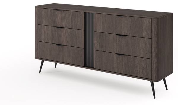 Ladekast Lanzarote bruin - plaatmateriaal op houtbasis - 164 x 82 x 38 cm