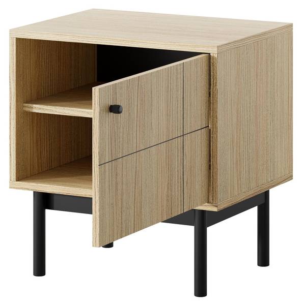 Nachttisch PANDA Braun - Holzwerkstoff - 54 x 57 x 39 cm